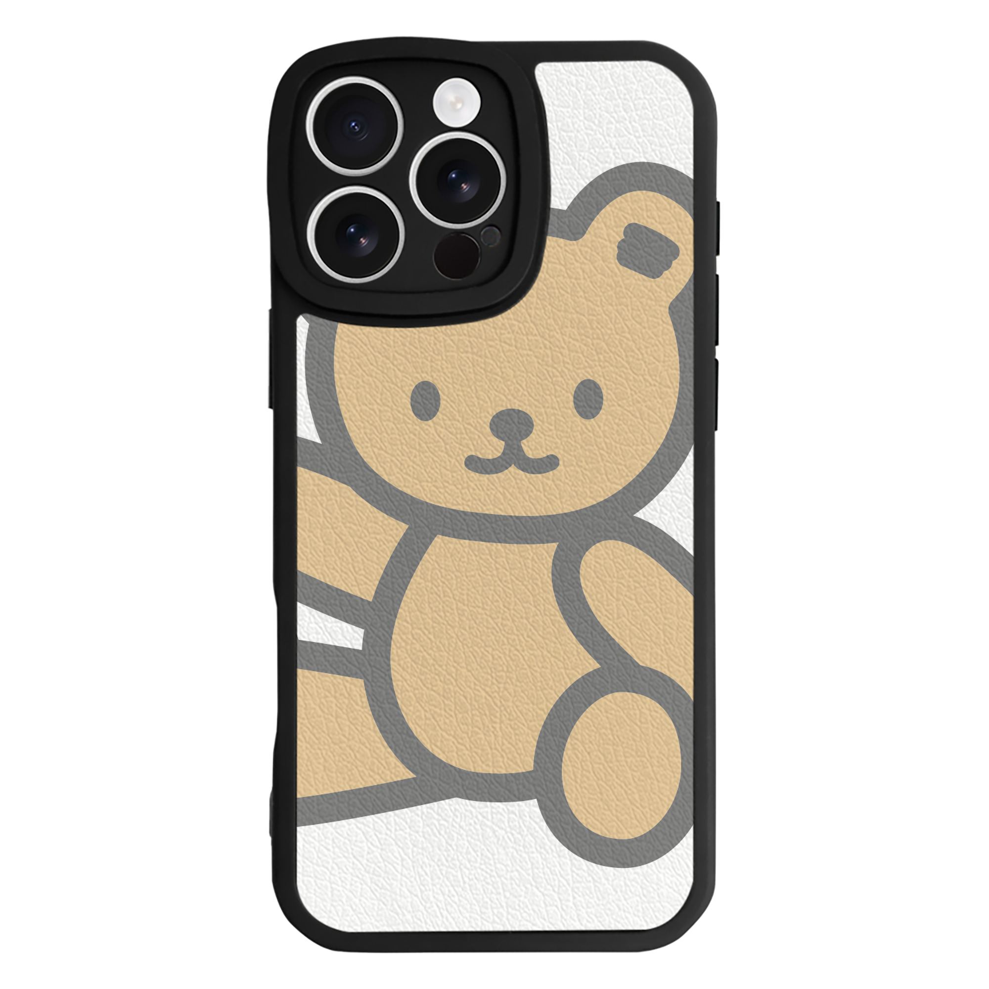（画像用） Hello Kitty ハローキティ 【iPhone 16シリーズ対応】シリコンスマホケース（レザー調） 材質：シリコン